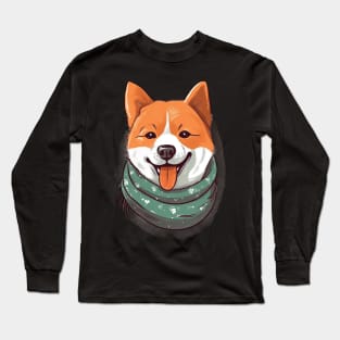 Happy Shiba Inu Long Sleeve T-Shirt